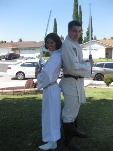 Princess Leia and Luke Skywalker Jedi